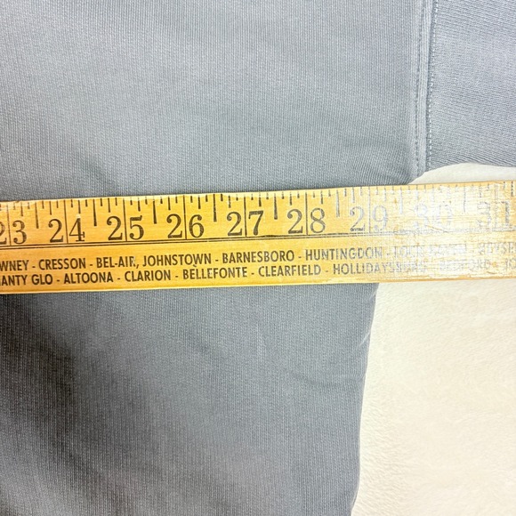 ALLSAINTS Xonda Full Zip Hoodie Women Sz Medium Gray Cotton Distressed Oversized - Picture 3 of 16